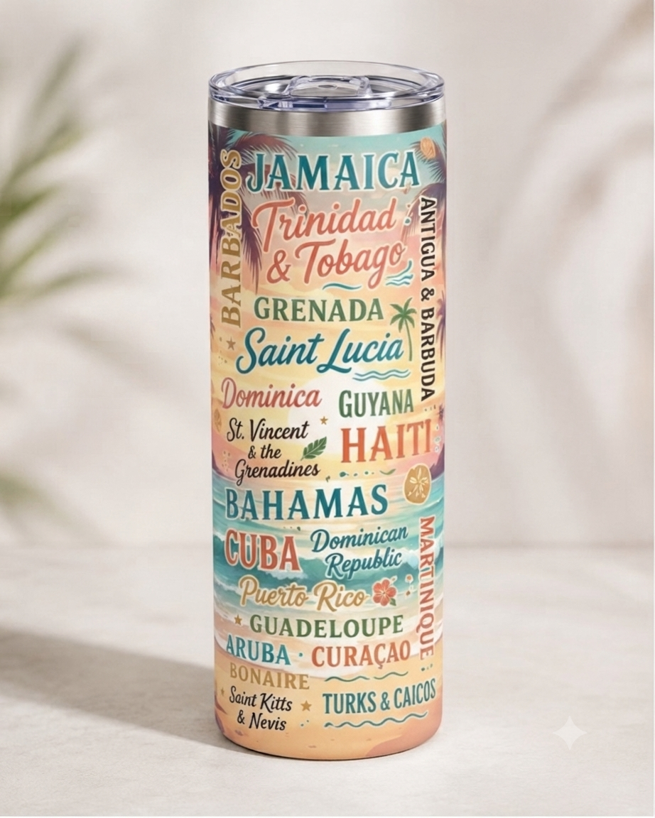 Island Names Tumbler — Sunrise